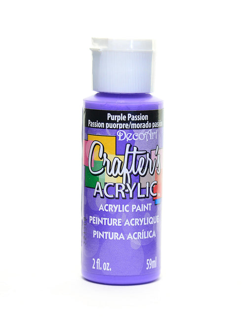 2OZ PURPLE PASSION CRAFTER ACRYLIC PAINT